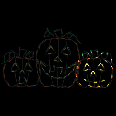 ProductWorks Pro Line LED Jack-O-Lanterns Halloween Yard Decoration (2 Pack) - VMInnovations