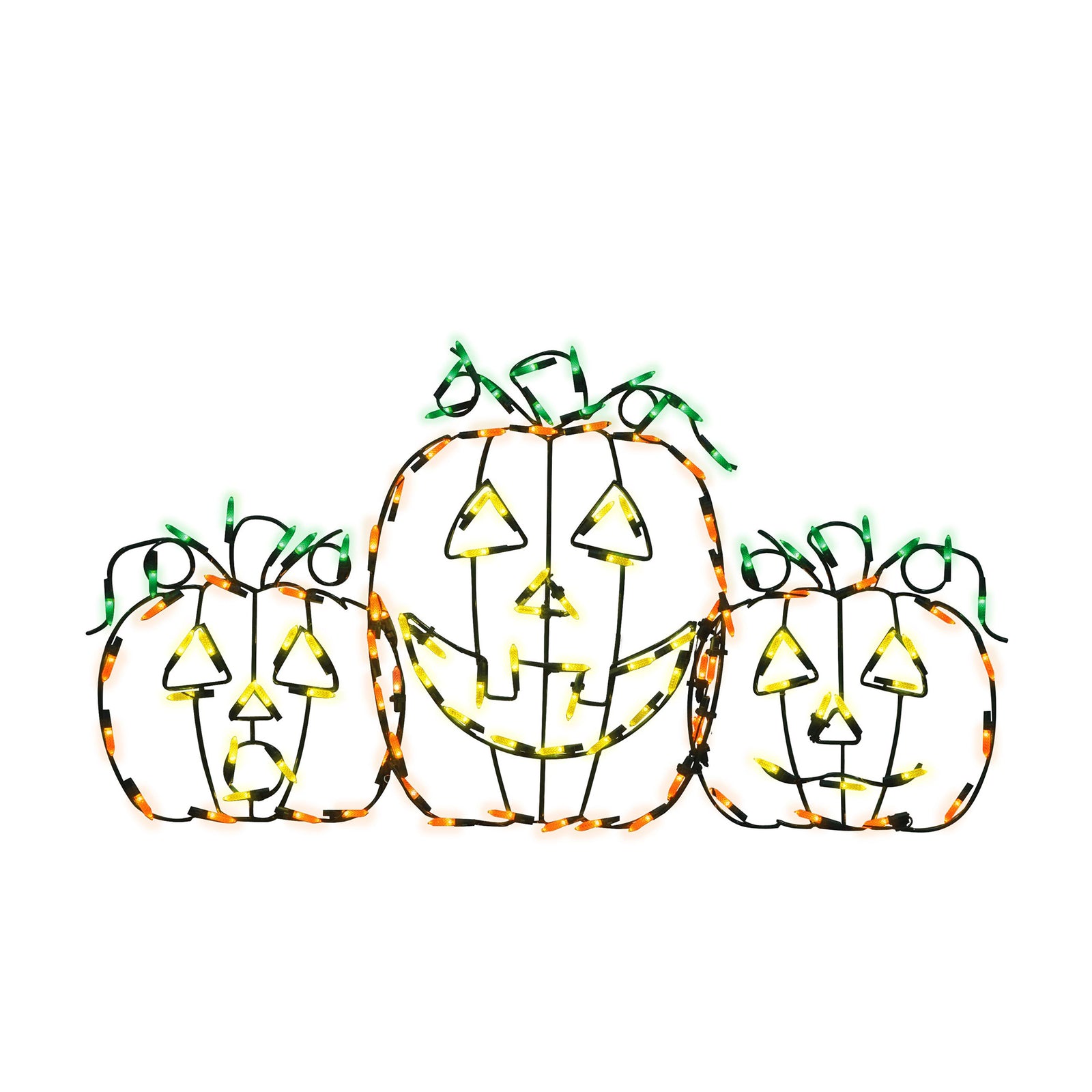 ProductWorks LED Jack-O-Lanterns Halloween Yard Decoration Pumpkins (Open Box) - VMInnovations
