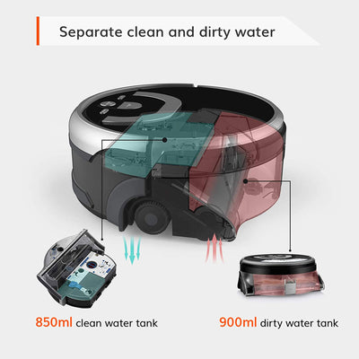 ILIFE W400s ShineRobot Floor Mopping Scrubbing Robot for Hard Floors (Used) - VMInnovations