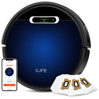 ILIFE B5 Max Robot Autonomous Floor Vacuum w/Alexa Compatibility & 3 Bags (Used)