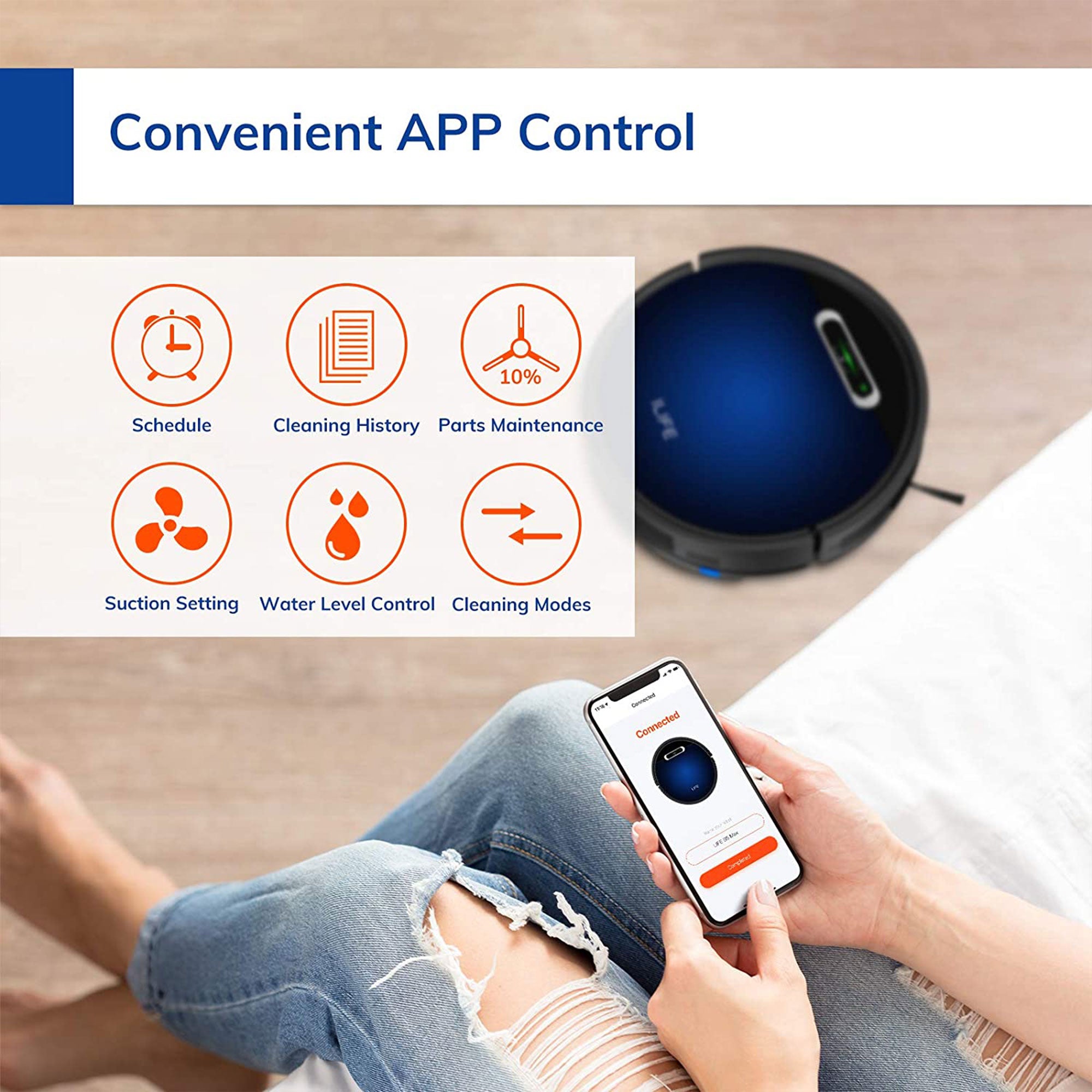 ILIFE B5 Max Robot Autonomous Floor Vacuum w/Alexa Compatibility & 3 Bags (Used) - VMInnovations