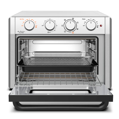 WEESTA KA23W 24 Quart Large Countertop Air Fryer Convection Oven Combo, Silver