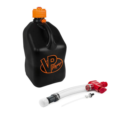 VP Racing Fuels No Spill Fluid Control System w/5 Gal Utility Jug, Black/Orange