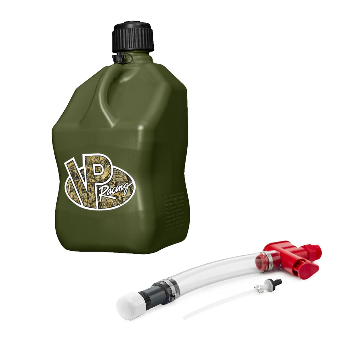 VP Racing Fuels No Spill Fluid Control System With 5 Gallon Utility Jug, Camo