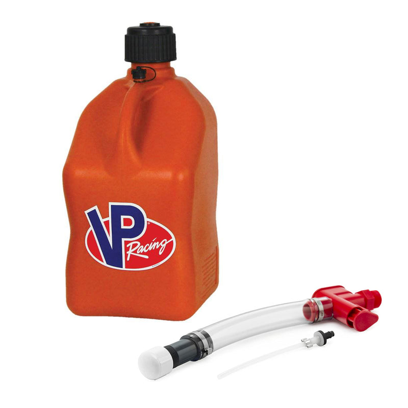 VP Racing Fuels No Spill Fluid Control System With 5 Gallon Utility Jug, Orange