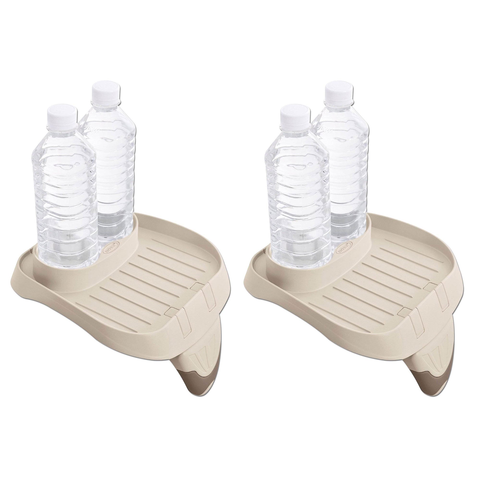 Coleman SaluSpa 4 Person Inflatable Hot Tub with Intex Cup Holder Tray (2 Pack)