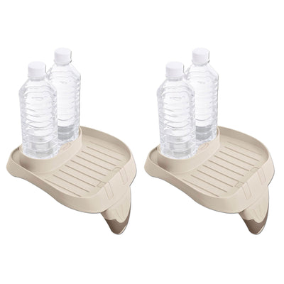 Coleman SaluSpa 4 Person Inflatable Hot Tub with Intex Cup Holder Tray (2 Pack)