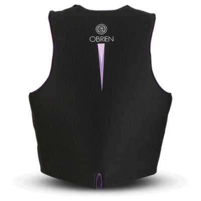 O'Brien Focus Life Jacket Safety Floatation Vest for Women, Black/Purple, Small - VMInnovations