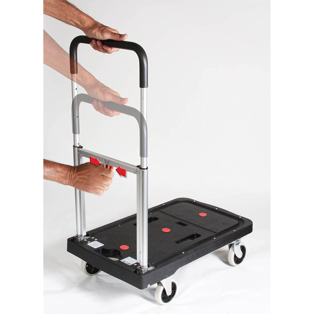 Magna Cart FF 4 Wheel Folding Platform Transport Cart with 300 Pound Capacity - VMInnovations