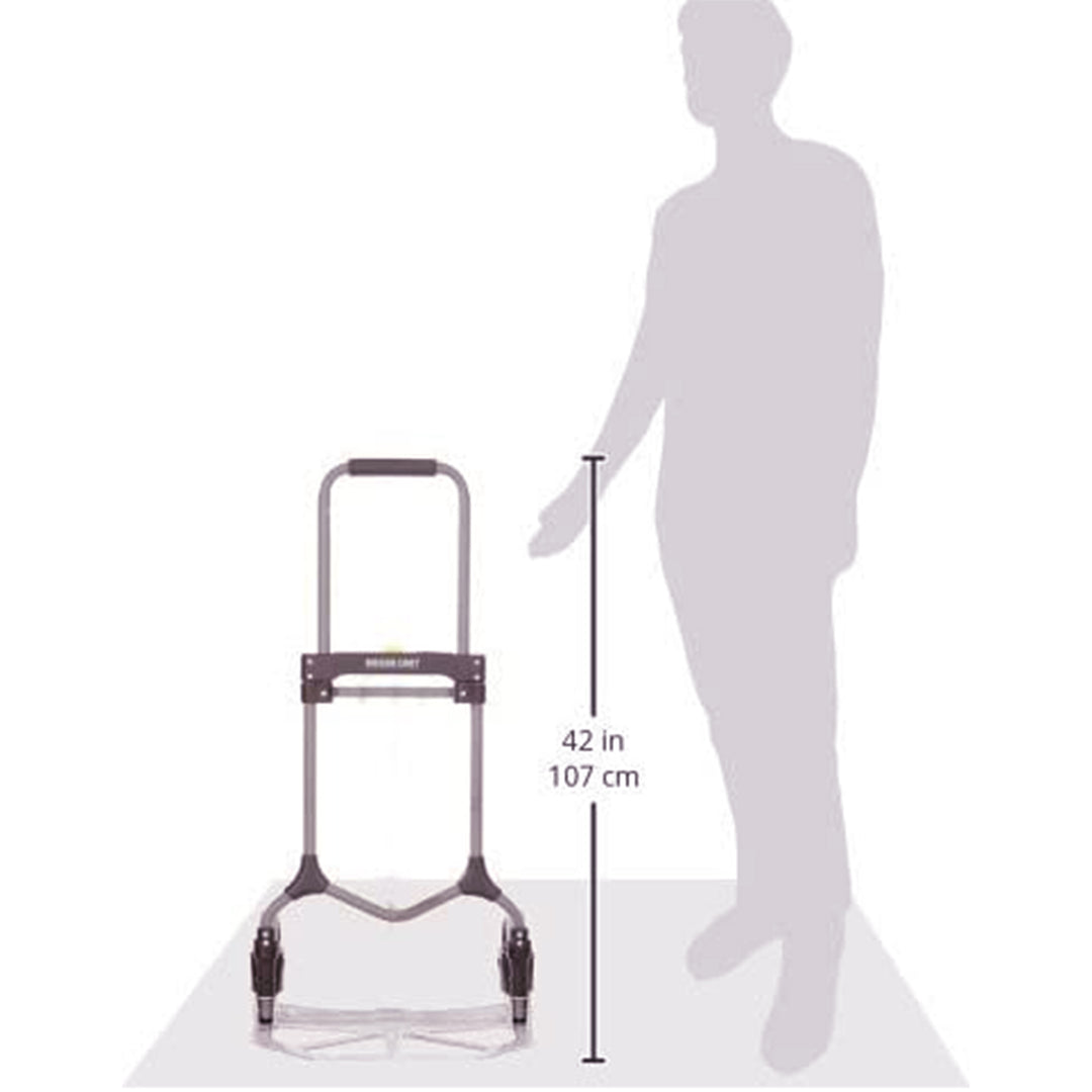 Magna Cart Elite Folding Aluminum Hand Truck, 200 Pound Capacity, Silver (Used) - VMInnovations