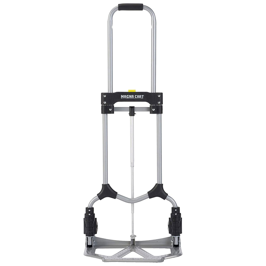 Magna Cart Personal MCI Folding Steel Hand Truck, 160lb Capacity, Silver/Black