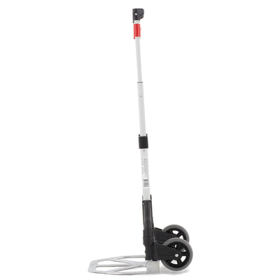 Magna Cart Personal MCX Folding Aluminum Hand Truck, 150lb Capacity, Black/Red - VMInnovations