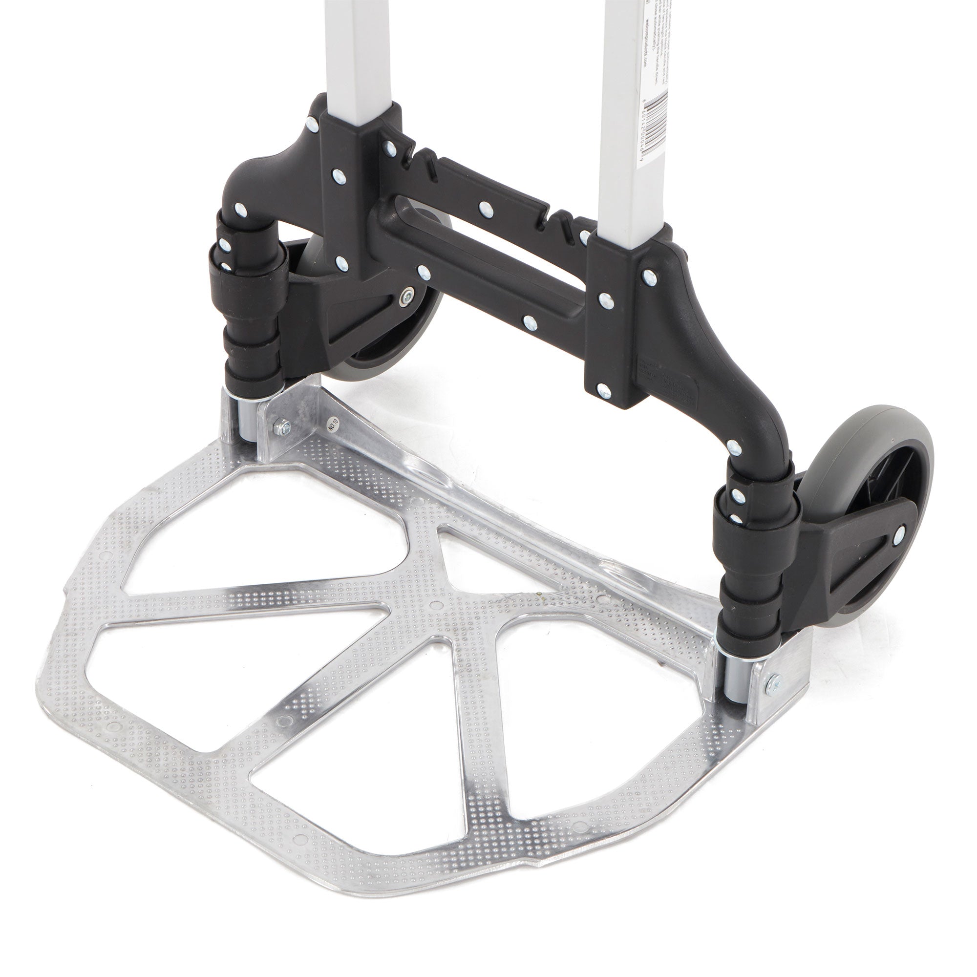Magna Cart Personal MCX Folding Aluminum Hand Truck, 150lb Capacity, Black/Red - VMInnovations