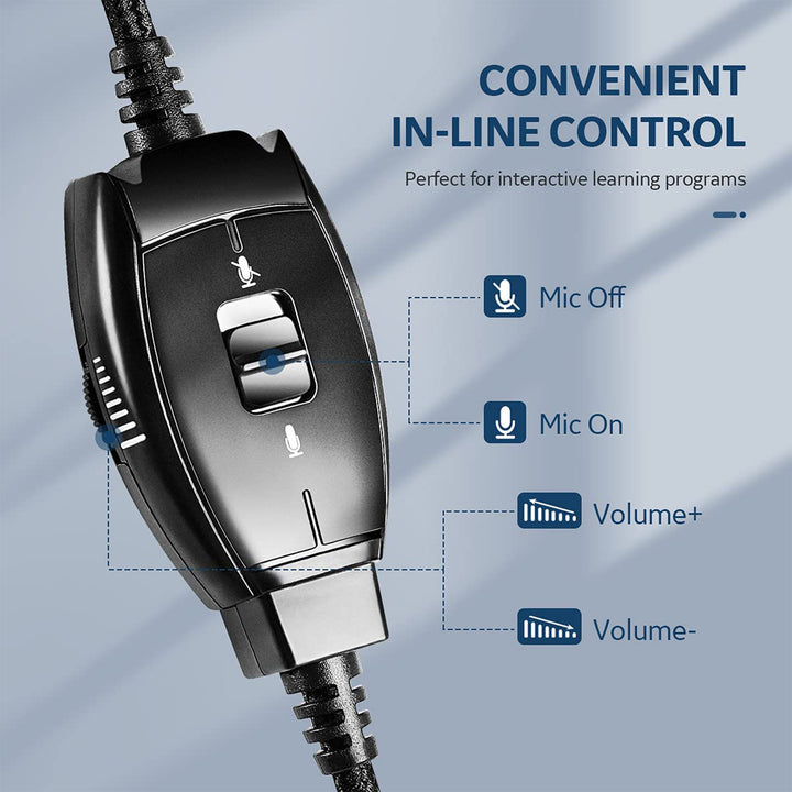 EKSA RGB Plug In Gaming Headset, Blue, with S100 Headphones with Mic, Black - VMInnovations