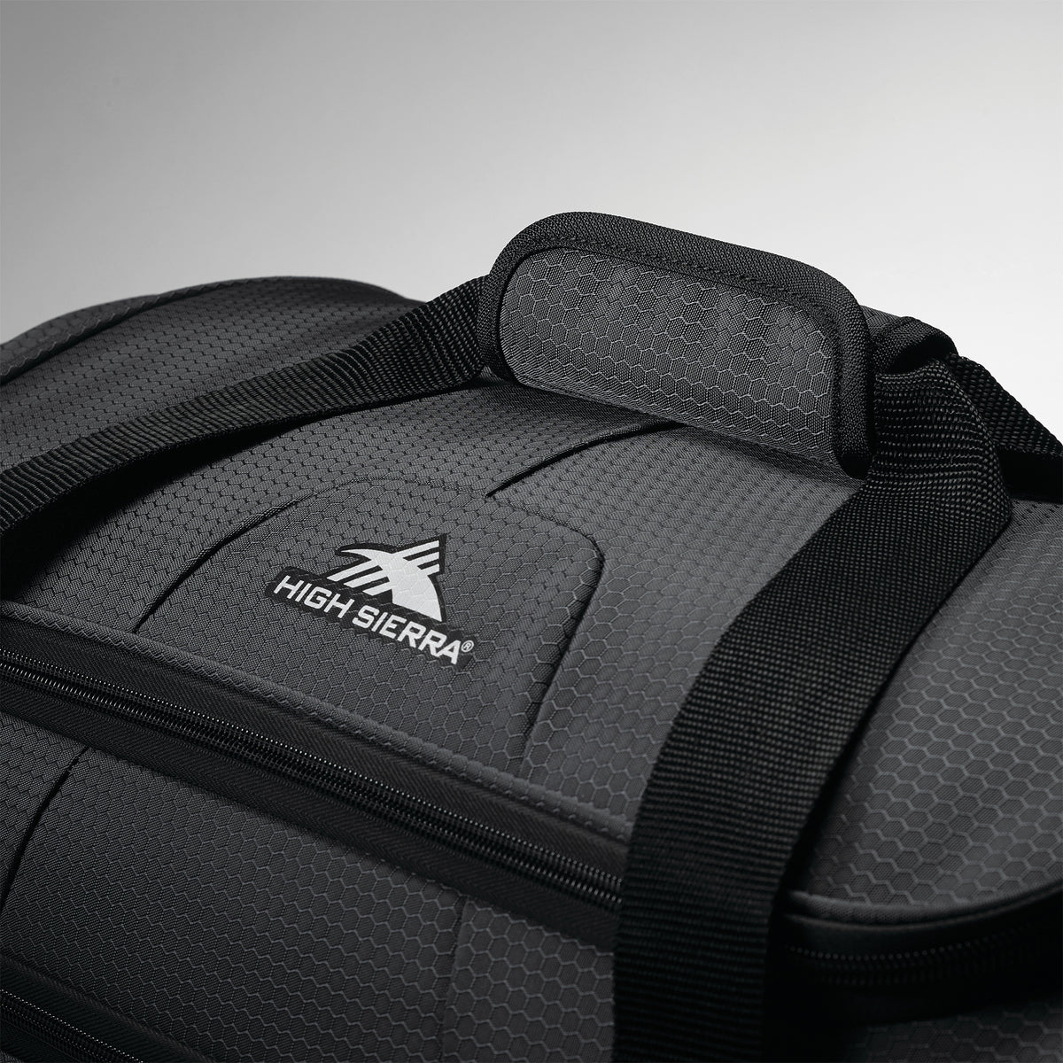 High Sierra Fairlead 22 Inch Drop Bottom Wheeled Duffel Bag with Handle, Mercury