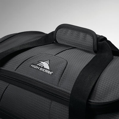 High Sierra Fairlead 22 Inch Drop Bottom Wheeled Duffel Bag with Handle, Mercury
