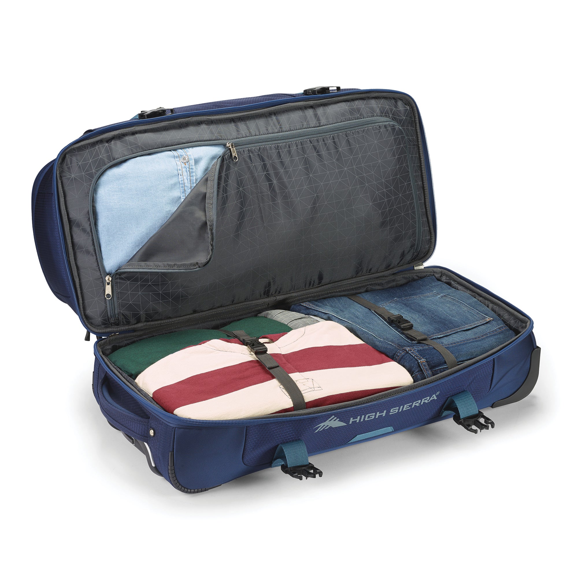 High Sierra Fairlead 28" Drop Bottom Wheeled Duffel Bag w/ Handle (Open Box) - VMInnovations