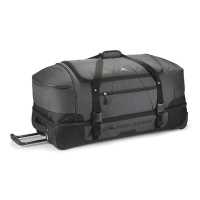High Sierra Fairlead 34 Inch Drop Bottom Wheeled Duffel Bag with Handle, Mercury
