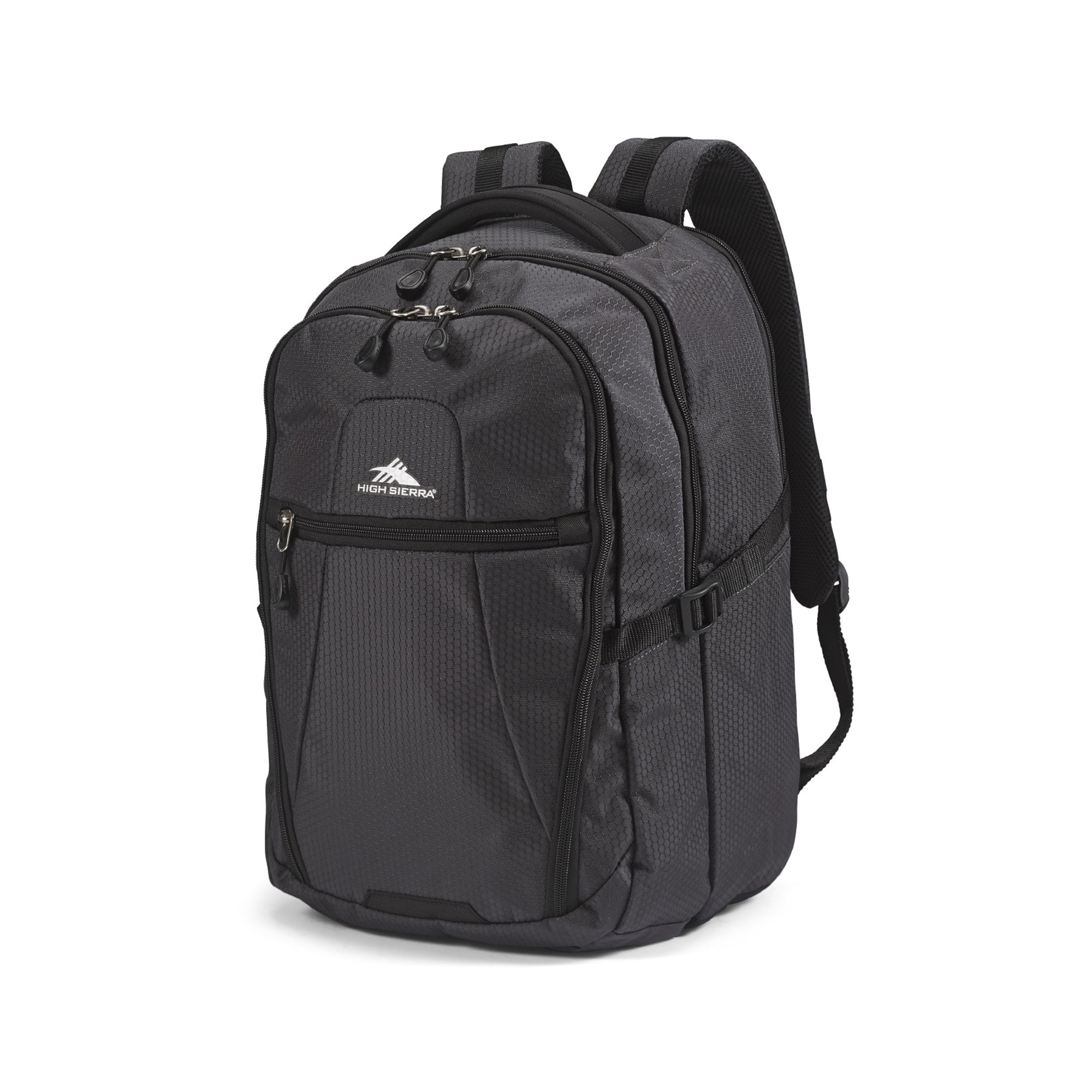High Sierra Fairlead Computer Laptop Travel Backpack w/ Zipper Closure(Open Box) - VMInnovations