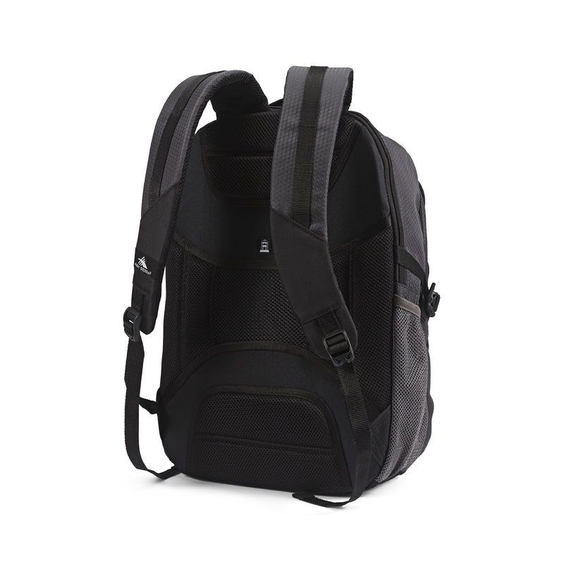 High Sierra Fairlead Computer Laptop Backpack with Zipper Closure, Black (Used)