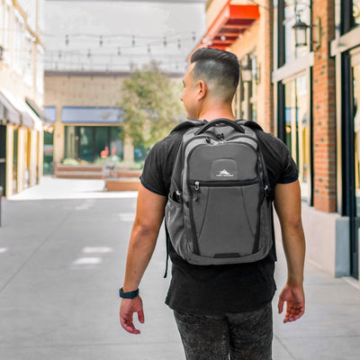 High Sierra Fairlead Computer Laptop Backpack with Zipper Closure, Black (Used)