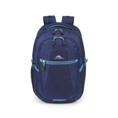 High Sierra Fairlead Computer Laptop Backpack w/Zipper Closure, Blue(Used)