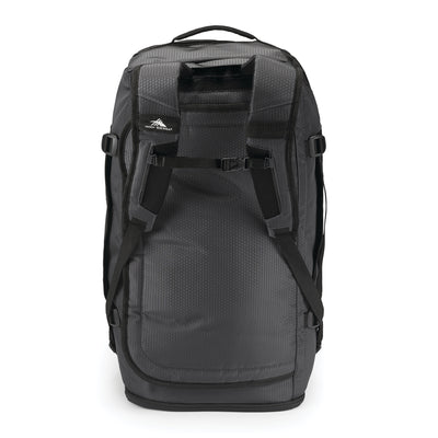 High Sierra Zipper Closure Travel Duffel Backpack with Handle, Black (Open Box)