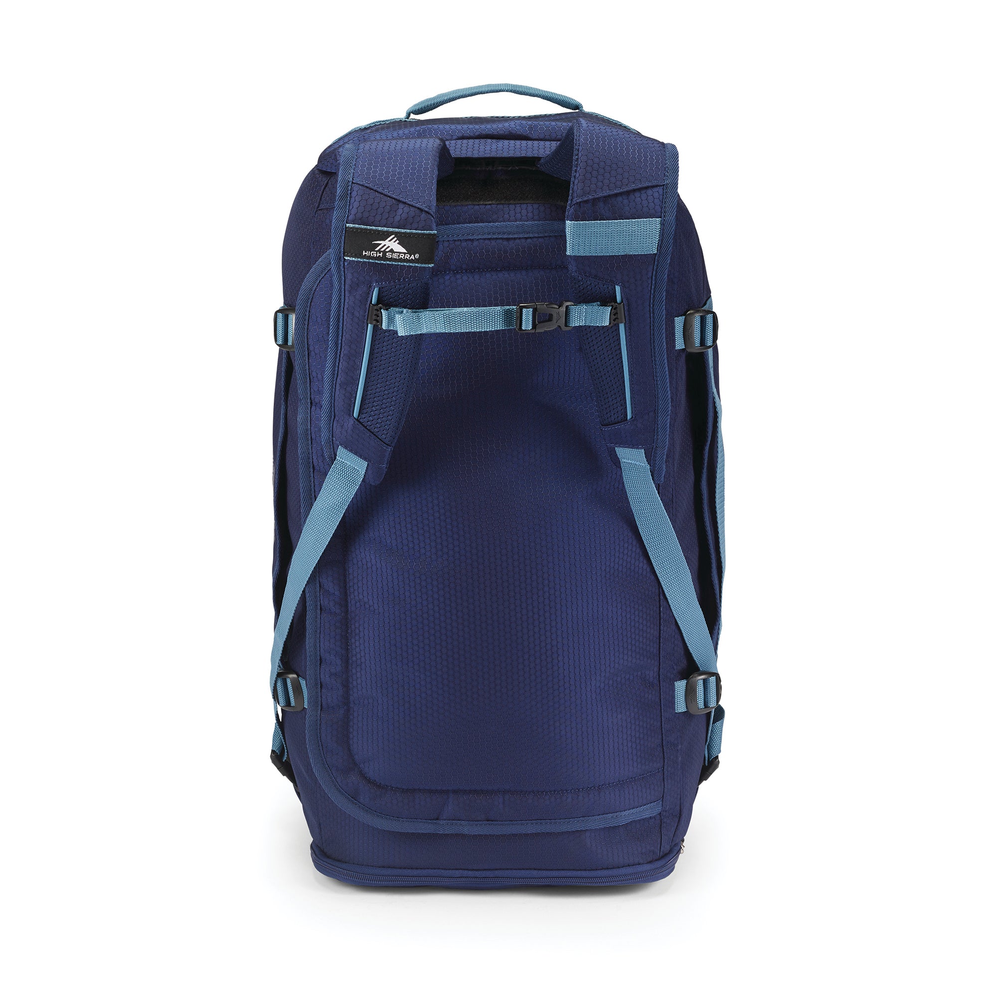 High Sierra Fairlead Zipper Closure Travel Duffel Backpack with Handle, Blue