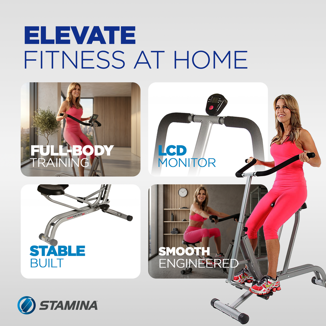 Stamina Products 25-1113 Brenda DyGraf FitRider X Machine w/ Electronic Monitor - VMInnovations