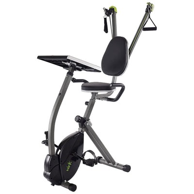 Stamina Products 85-2449 Wirk Ride Exercise Bike Workstation and Standing Desk - VMInnovations
