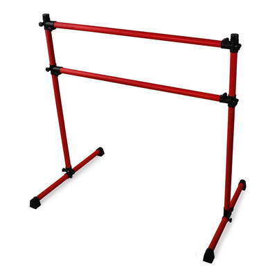 Yes4All 7 Foot Portable Aluminum Freestanding Premium Ballet Barre, Burgundy Red