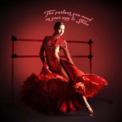 Yes4All 7 Foot Portable Aluminum Freestanding Premium Ballet Barre, Burgundy Red