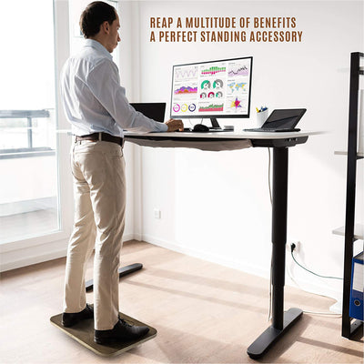 Yes4All 17.5 Inch Professional Exercise Wooden Balance Rocker & Foot Rest Board