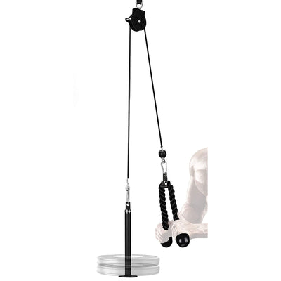 Yes4All Weight Plate Fitness Lat Cable Pulley System Home Gym Equipment, 1 Inch