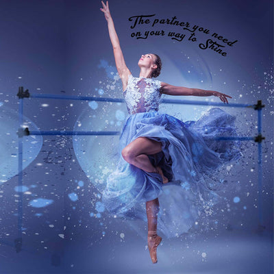 Yes4All 8 Foot Portable Aluminum Freestanding Premium Ballet Barre, Royal Blue