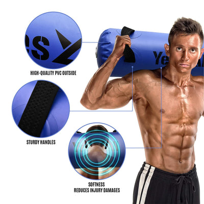 Yes4All 80 Pound Aqua Training Gym Exercise Weight Bag for Full Body Training