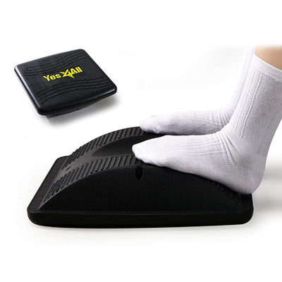Yes4All 14.5 Inch Professional Exercise Balance Rocker & Foot Rest Board, Black