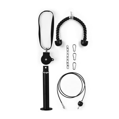 Yes4All Weight Plate Lat Cable Pulley System Home Gym Equipment, 2" (Open Box)