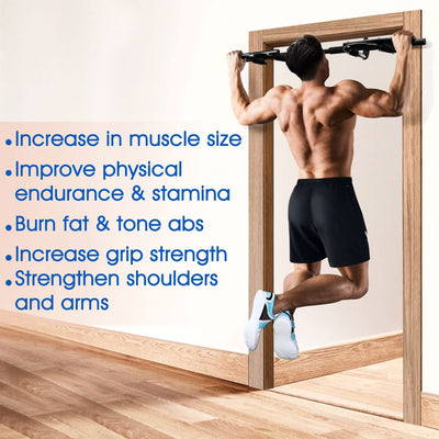 Yes4All Deluxe Home Fitness Exercise 1 Piece Construction Doorway Chin Up Bar