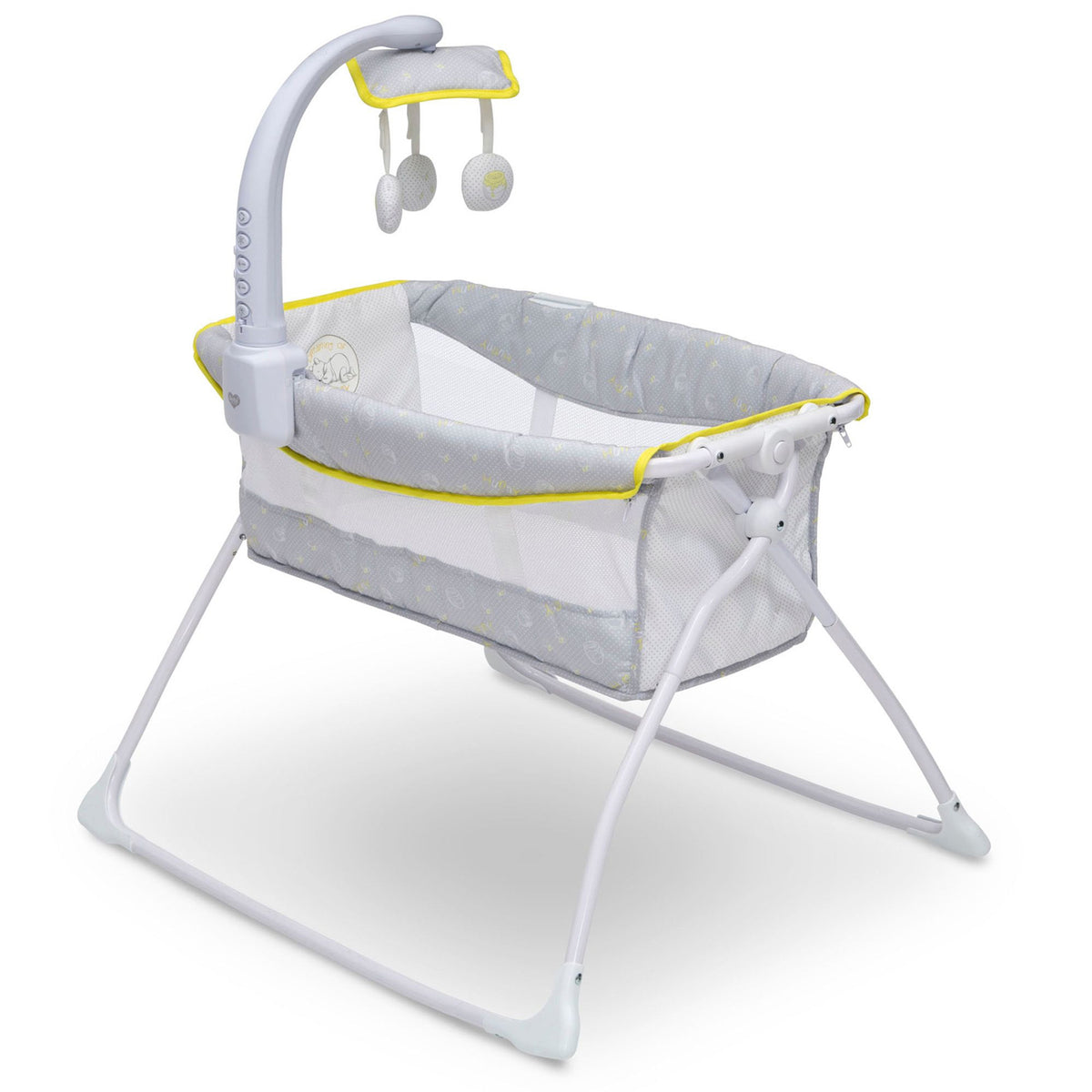 Delta Children Winnie the Pooh Foldable Portable Bedside Activity Bassinet Crib - VMInnovations