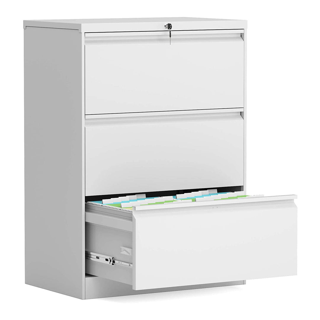 AOBABO Lateral File Cabinet w/ Lock for Letter/Legal Size Paperv(For Parts)