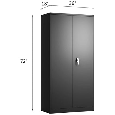 Aobabo 4 Adjustable Shelves Metal Office Locking Storage Filing Cabinet (Used)