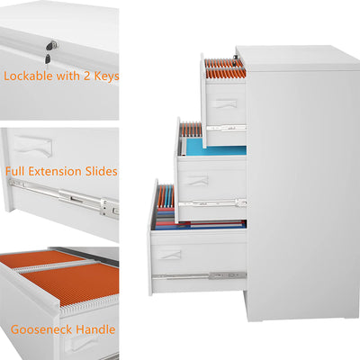 AOBABO Lateral File Cabinet w/ Lock for Letter/Legal Size Paper (Open Box)