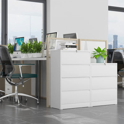 AOBABO Lateral File Cabinet w/ Lock for Letter/Legal Size Paper (Open Box)