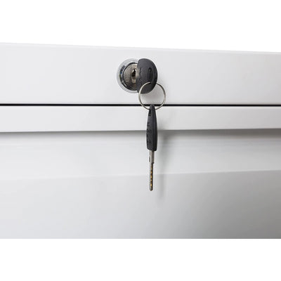 AOBABO 4 Drawer Lateral Cabinet w/ Lock for Letter/Legal Size Paper (Open Box)