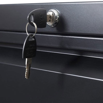 AOBABO 4 Drawer 52 Inch Home Office Steel Lateral File Cabinet with Lock, Black