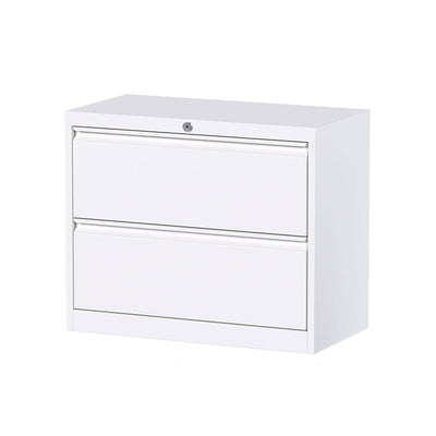 35.4 Inch Locking 2 Drawer Metal Office Storage Filing Cabinet (Open Box)