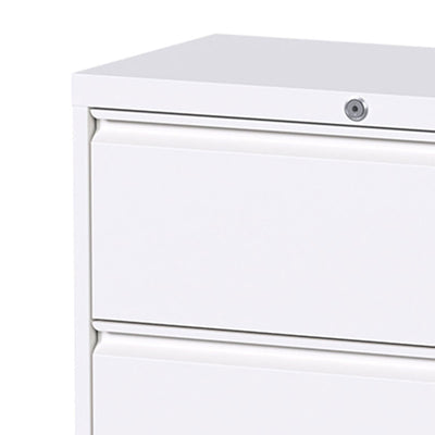 Aobabo 35.4 Inch 2 Drawer Metal Office Storage Filing Cabinet, White (Used) - VMInnovations