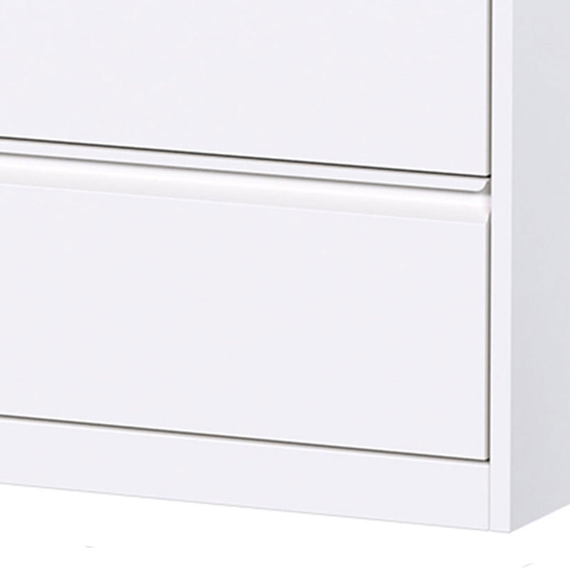 Aobabo 35.4 Inch 2 Drawer Metal Office Storage Filing Cabinet, White (Used)