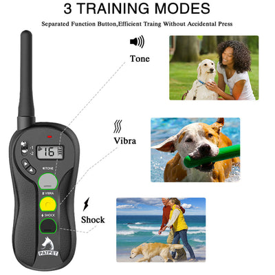PATPET 650A Rechargeable Waterproof Training Collar with 640A Dog Shock Collar